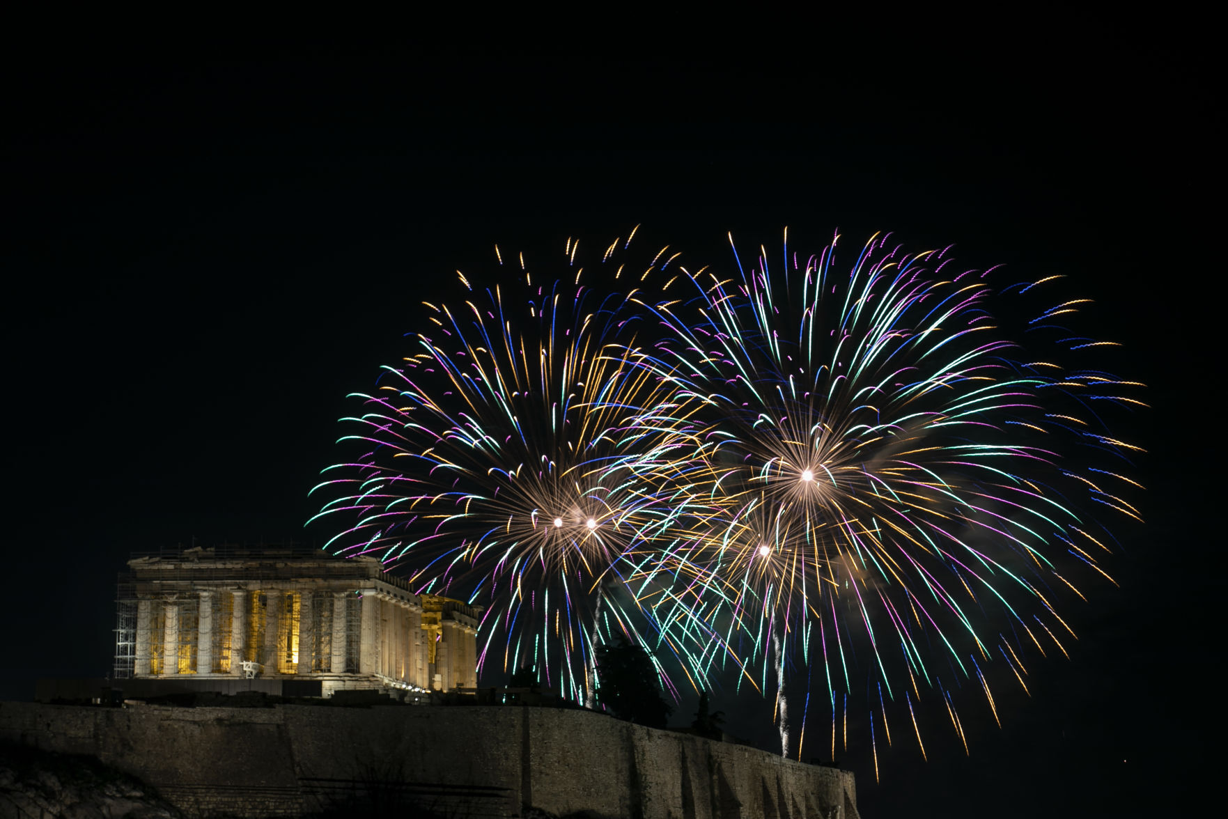 APTOPIX Greece New Year